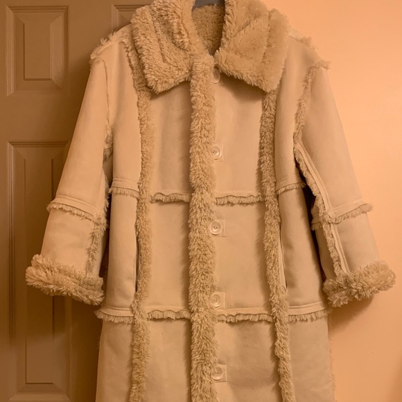 Stand Studio Jackets & Blazers - Stand Studio Cream Teddy Jacket